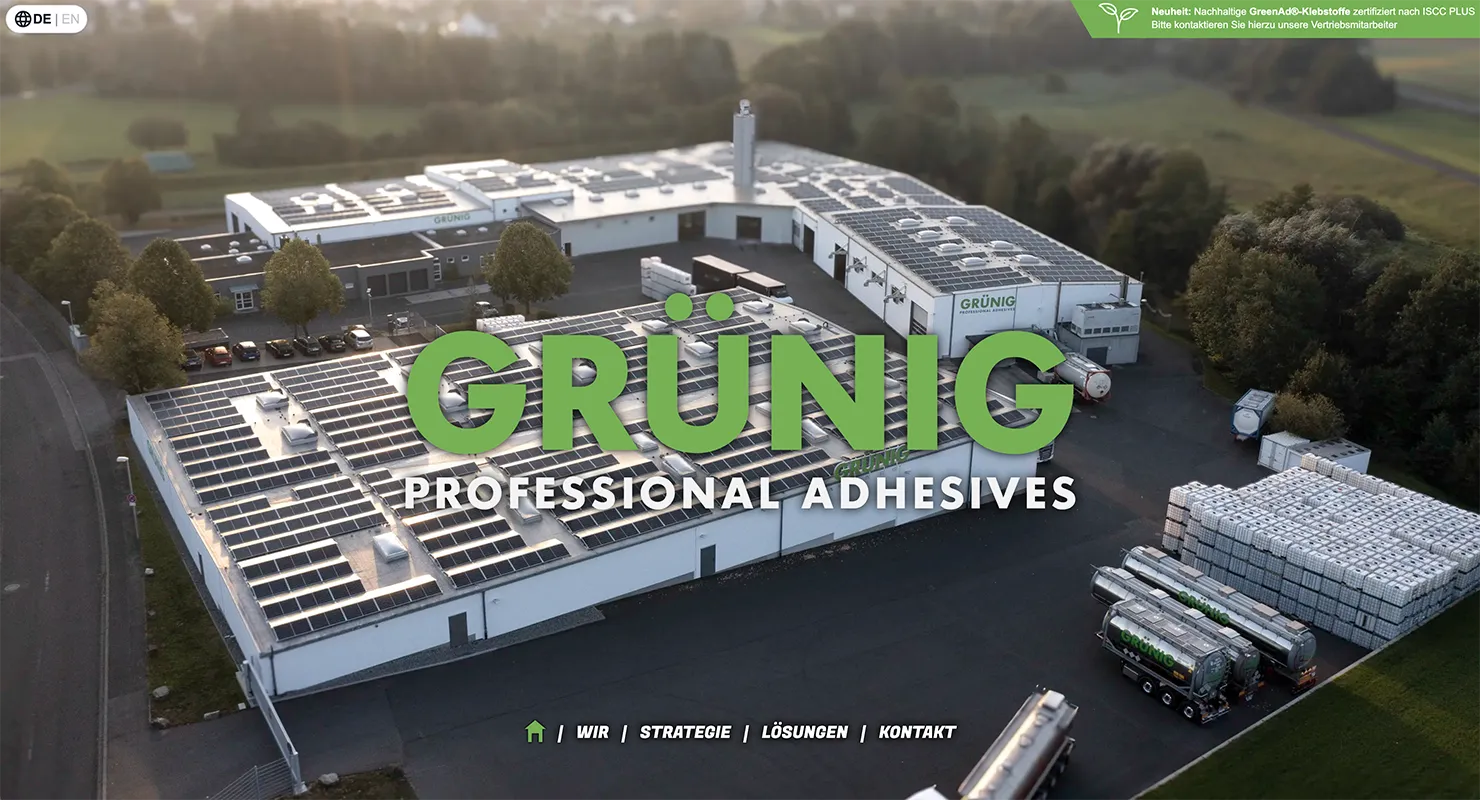 gruenig-adhesives.com desktop 