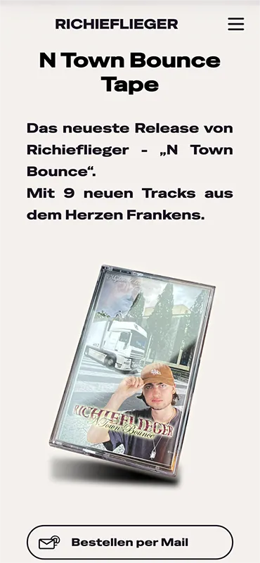 willi jeschar richieflieger.com mobile webdesign konzept 